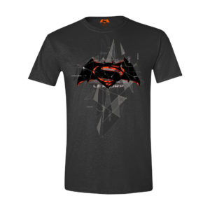 Pánské triko Batman v Superman – Cubic Logo Anthracite